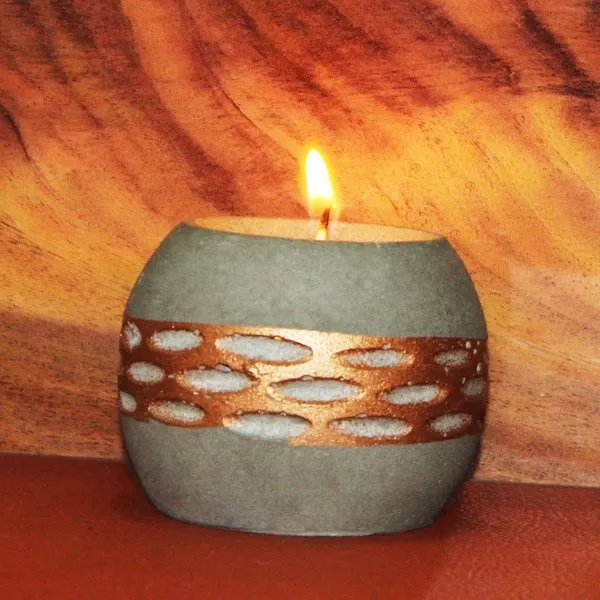 Candlen Concrete Candle Holder - Set of 2