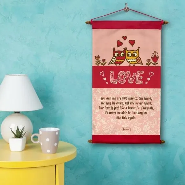 Printed Love Message Scroll Card valentines Day Gifts for Girlfriend