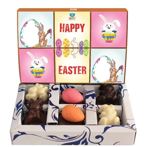 Easter Eggs Chocolates with Almonds, Easter Bunny eggs 56 g