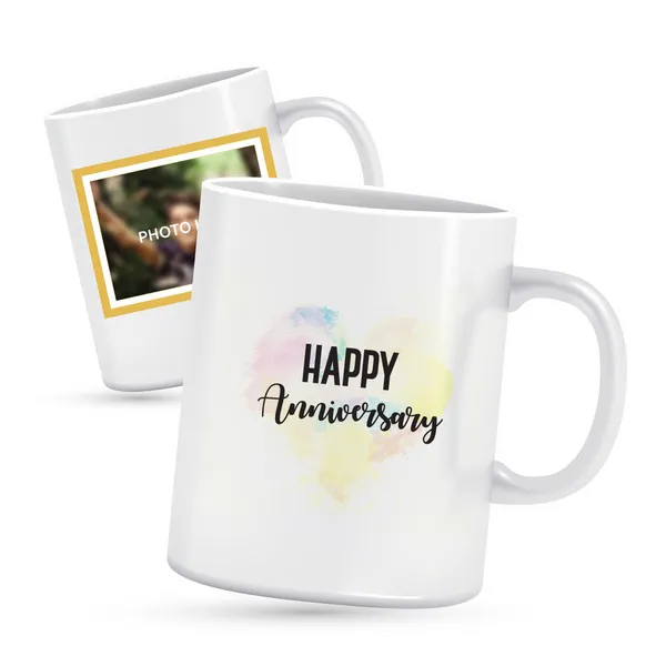 Happy Anniversary Photo Mug