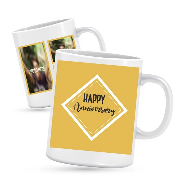 Personalised Anniversary Photo Mug