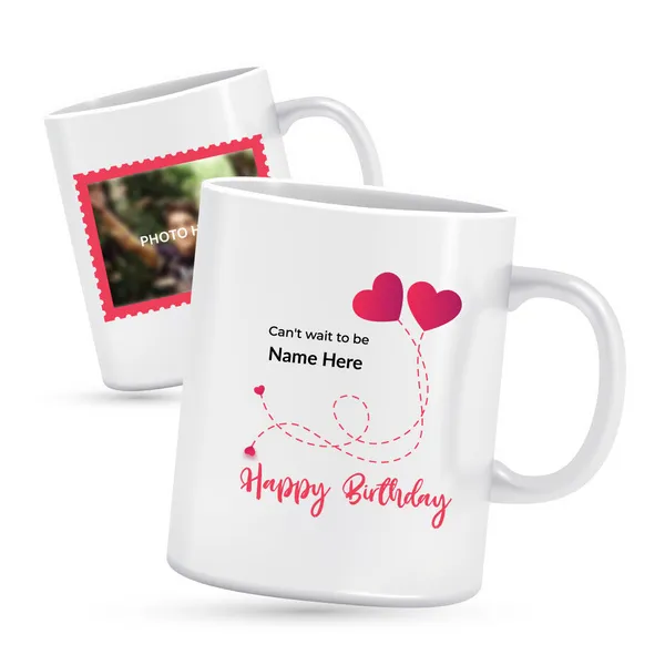 Personalised birthday mug for Fiance