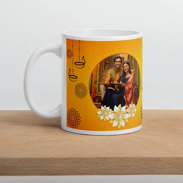 Couple Personalized Gift for Diwali Coffee Mug