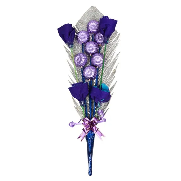 Silver Flower Chocolate Bouquet