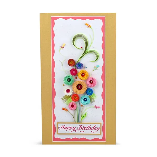 Handmade Happy Birthday Wishes Greeting Card-