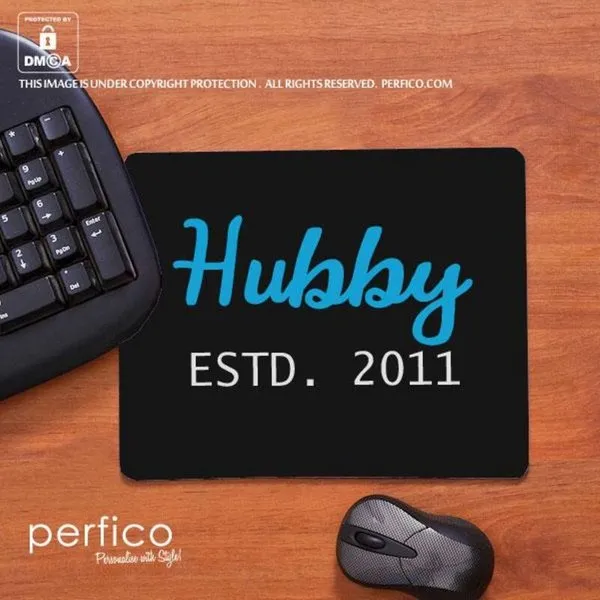 Hubby Personalised Mouse Pad for Husband