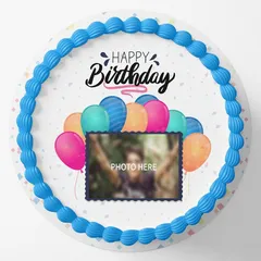 Happy Birthday Photo Cake