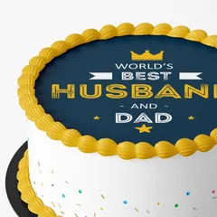 World's Best Husband & Dad Cake