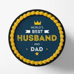 World's Best Husband & Dad Cake