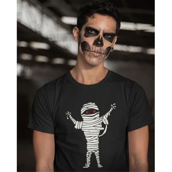 Mummy Halloween Black Men's T-shirt