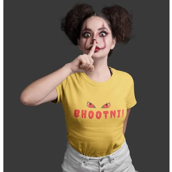 Bhootni Halloween Yellow Women's T-shirt