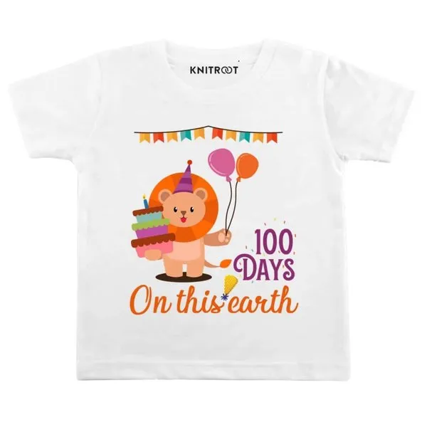 100 Days On This Earth Baby Wear T-Shirt