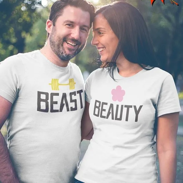 Beast-Beauty Couple T-Shirts