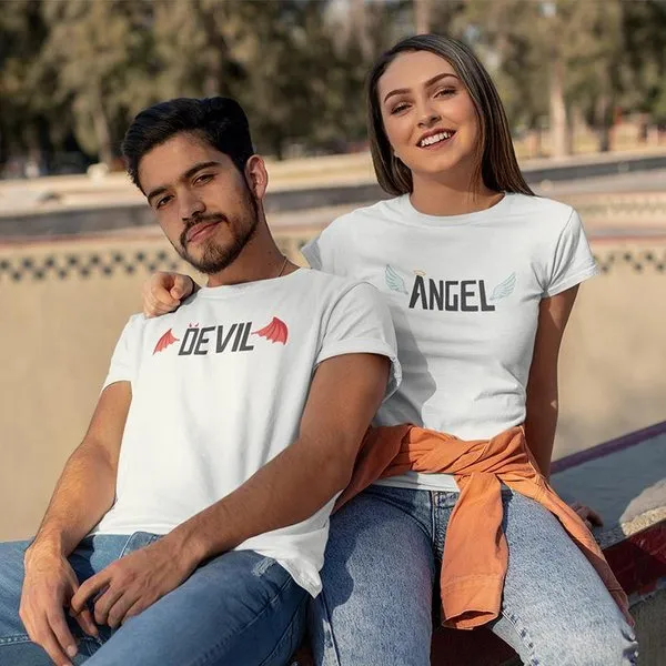 Devil, Angel! – Couple T-Shirts
