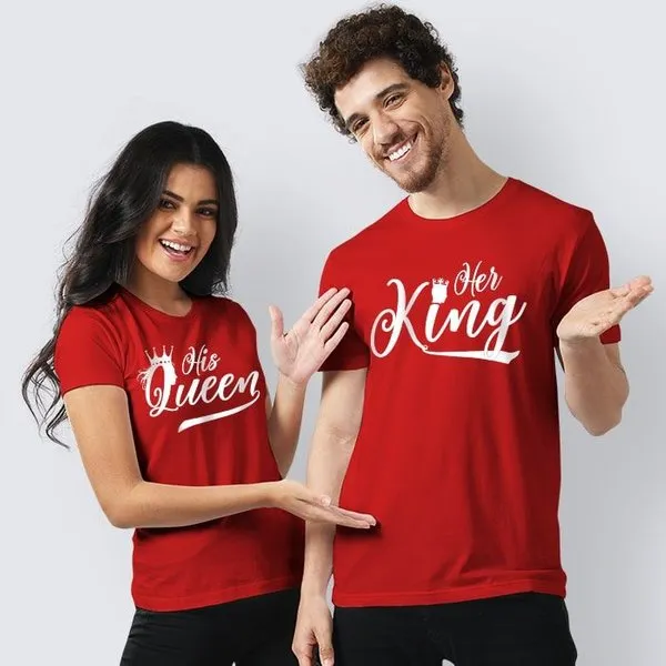 Royal King and Queen Couple T-Shirts
