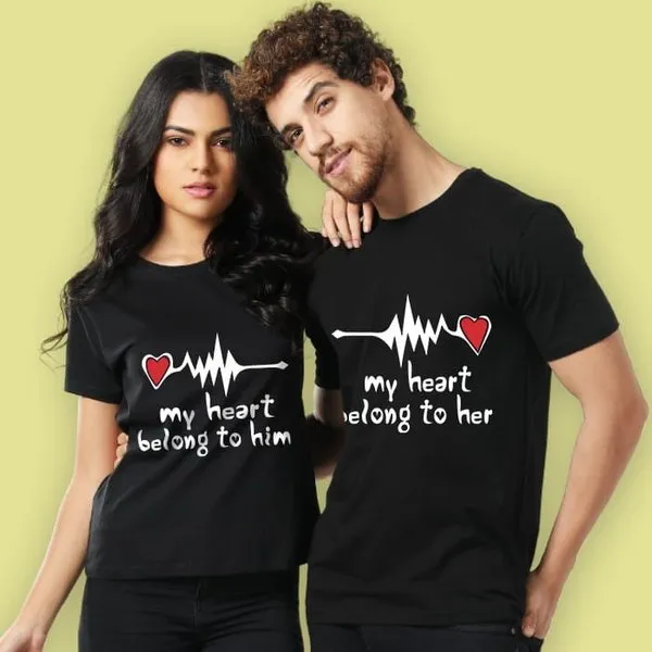 Heart Belong Couple T-Shirts