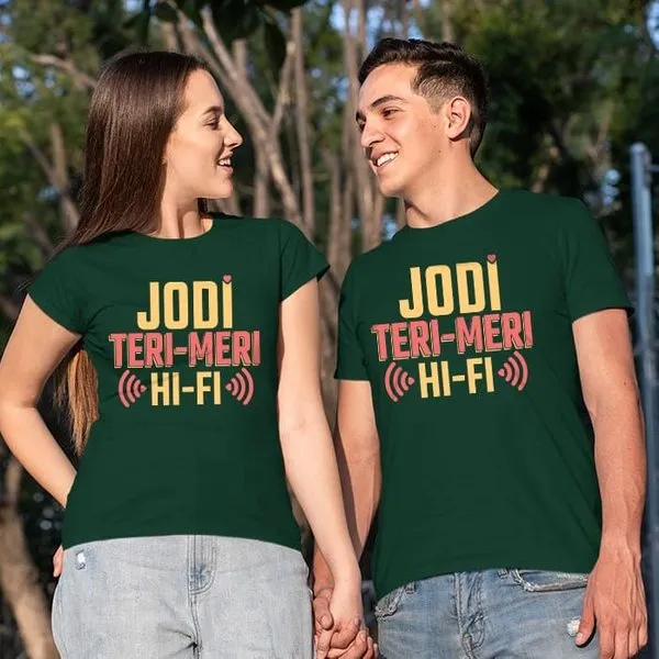 Jodi Teri Meri Hi-Fi Couple T-Shirts