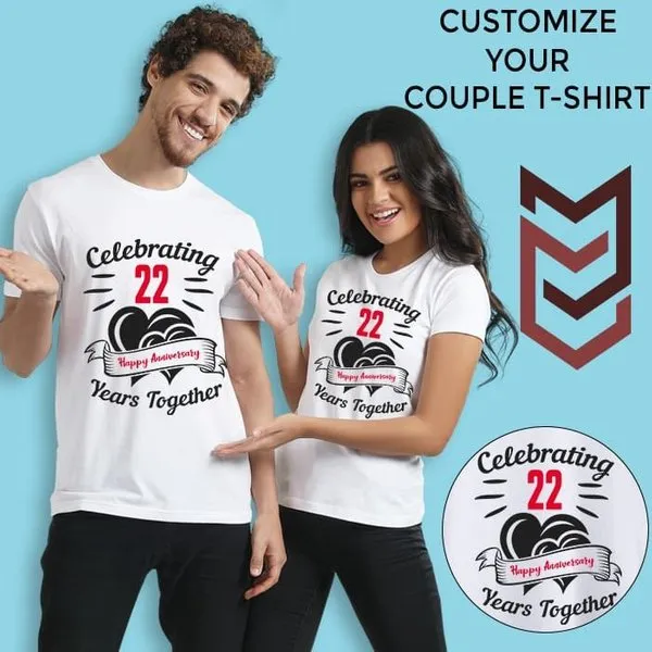 Anniversary Custom Couple T-Shirts