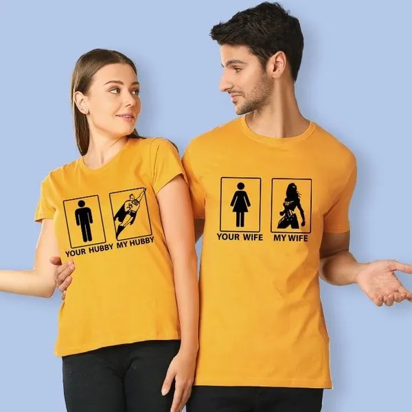 Your Vs Mine Couple T-Shirts