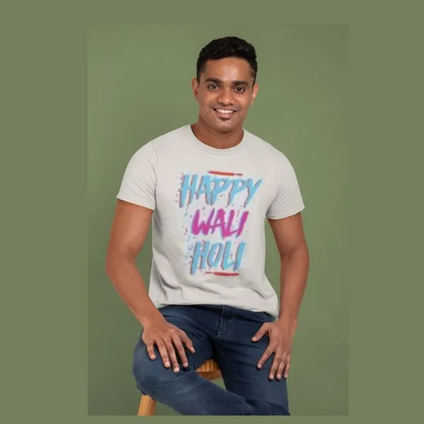 Happy Wali Holi T-Shirt Special Holi T-Shirts
