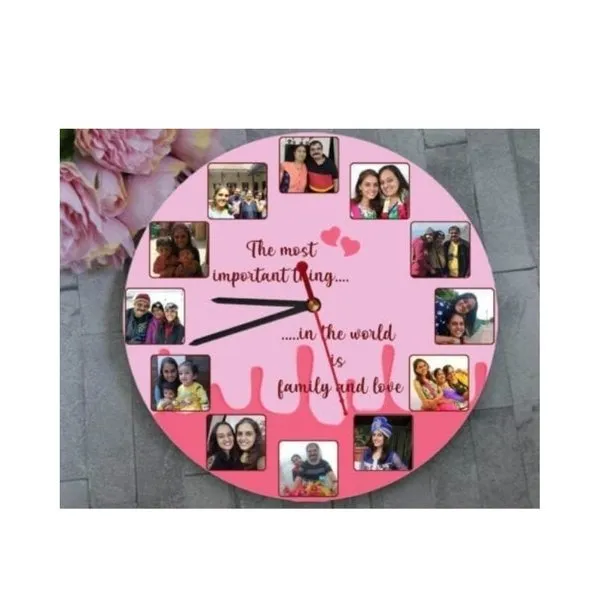 Family Time Custom Wall Clock