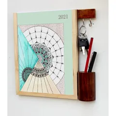 IVEI Classique Planner With Pen Holder- Natural Finish