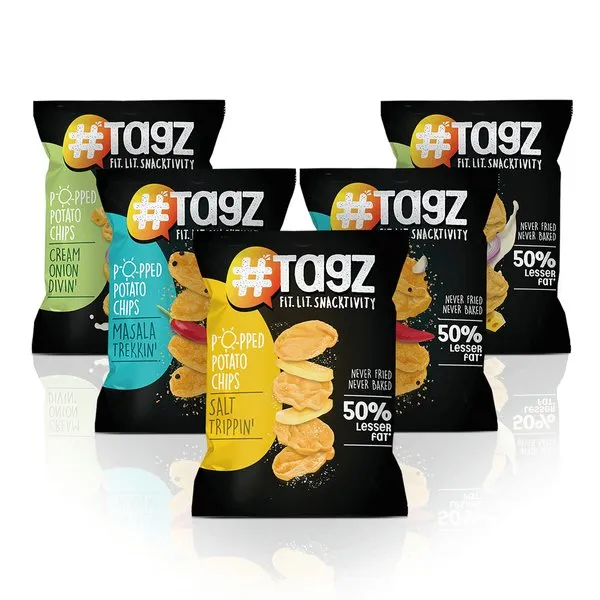 Tagz -Popped Potato Chips- Combo1 ( Pack of 5)
