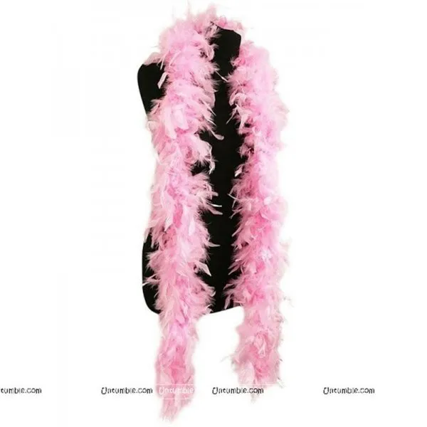Feather Boa Garland Pink