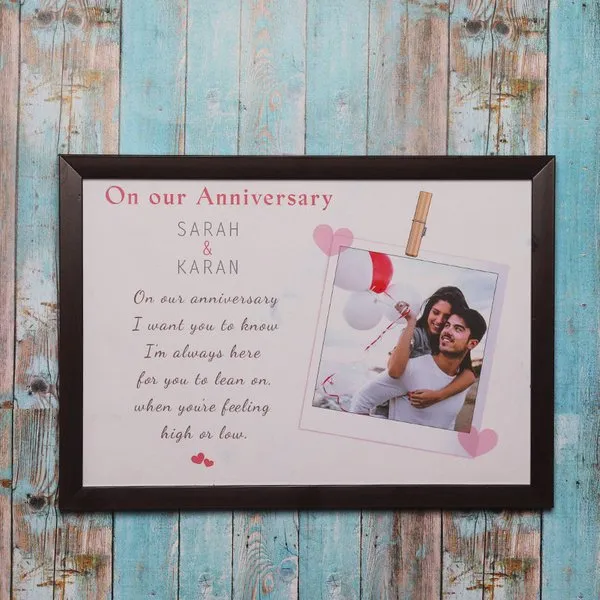 Personalized Anniversary Wall Frame
