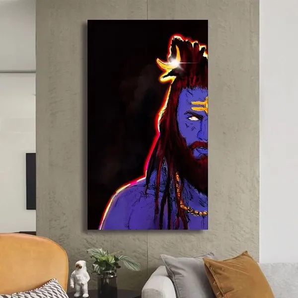 Lord Shiva Canvas Painting