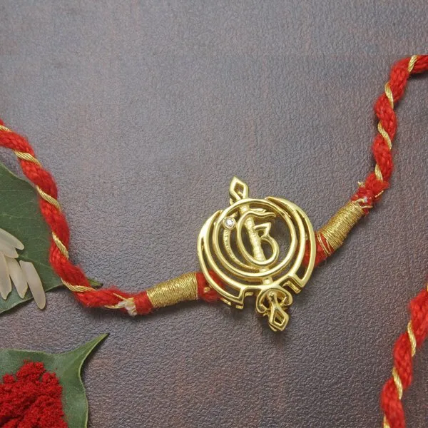 Khanda Sikh Symbol Rakhi Cum Rakhi