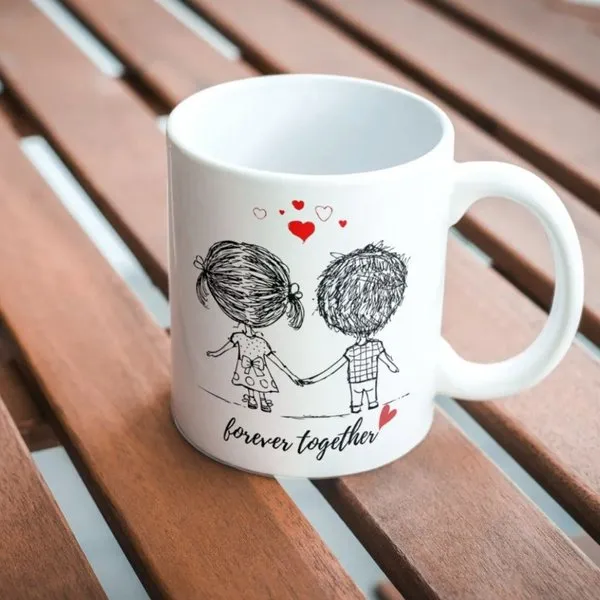 Forever together personalised mug