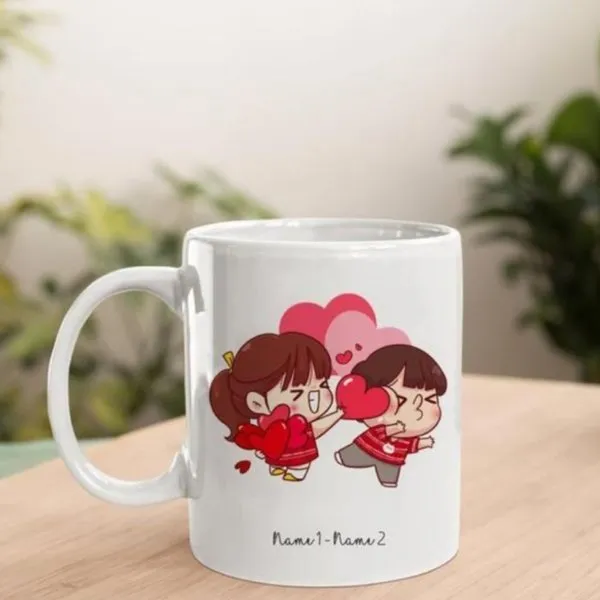 Comic Couple Personalize  Mug