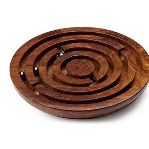 Wooden Labyrinth Ball in a Maze Puzzle Size 4