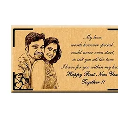 Happy New Year Gift Ideas Photo Engraved for Couples