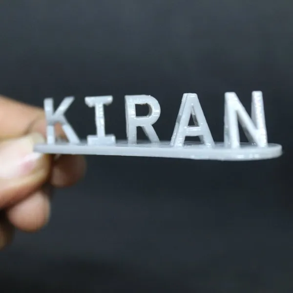 Custom Personalized Flip Name 3D Word Illusion Keychain