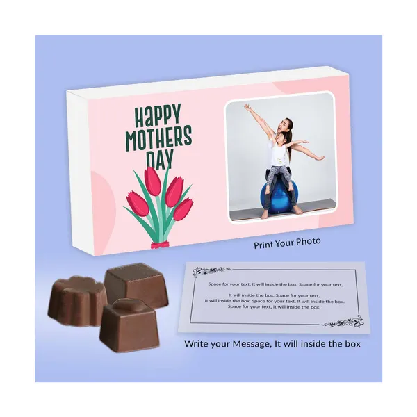 Photo Printed Box of Customised Chocolates for Mother's Day