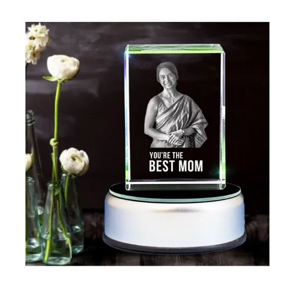 You're the Best Mom Photo Personalized Rectangular Crystal
