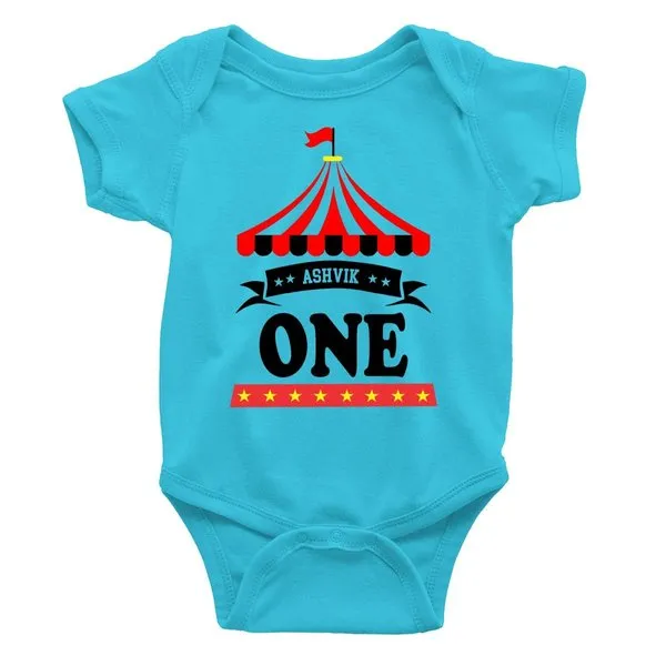 Circus Theme Custom Name Rompers customisable