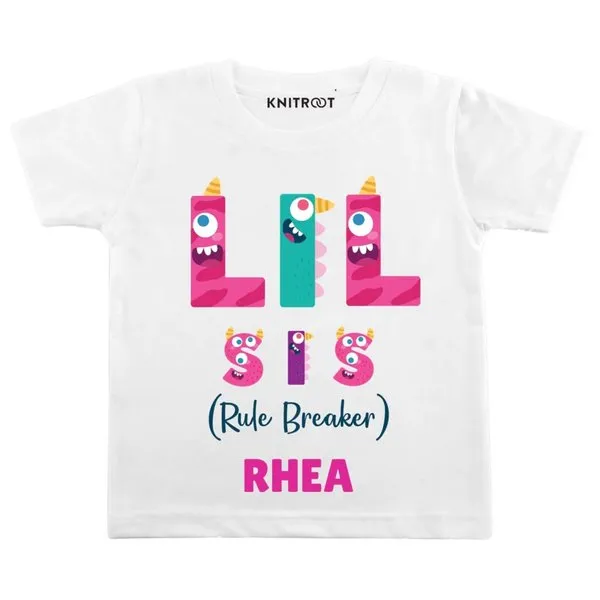 Lil Sis Personalized Outfit T Shirt For Rakhi
