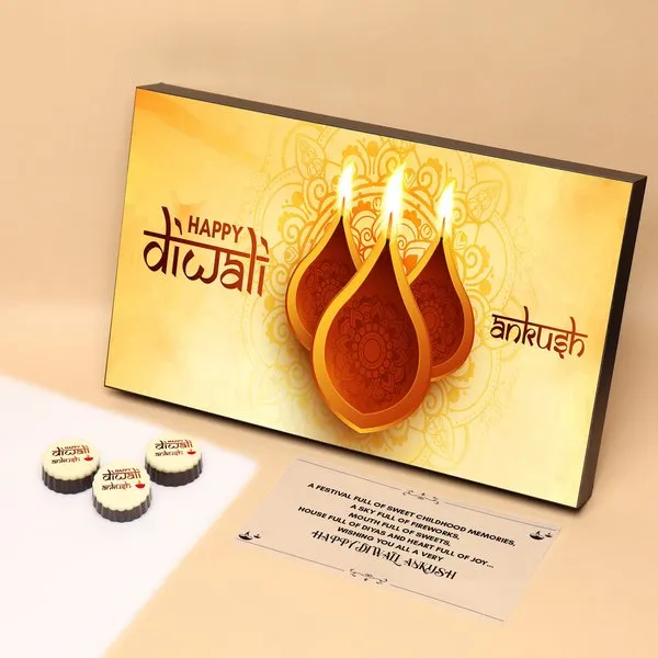 Festival Of Lights - Diwali Gift with Photo Printed Chocolates