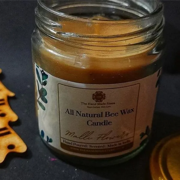 All Natural Bee Wax Candle Big Jar
