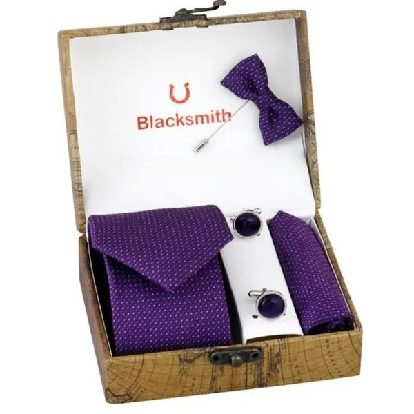 Men Wedding Purple Color Essentials - Diamonds