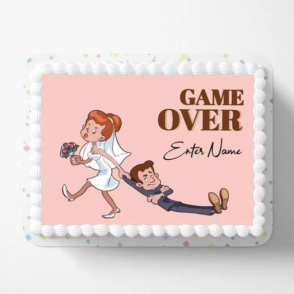 Game Over Engagement Cake – Cakes All The Way
