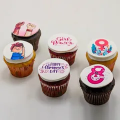 Girl Power Women's Day Designer Cupcake