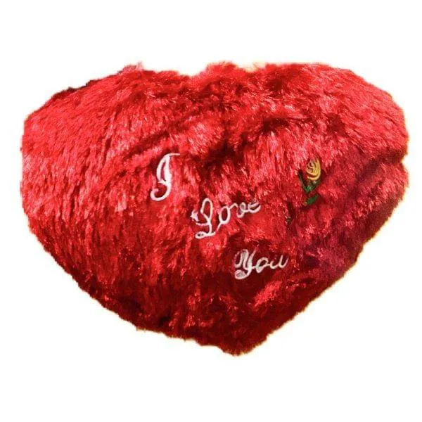 Red Love Heart Pillow Cushion Soft Toy