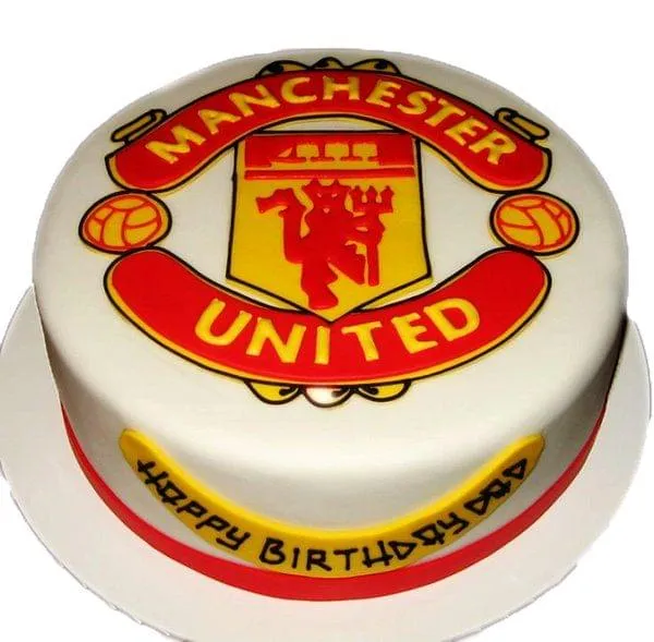 Eggless Manchester United Theme Cake