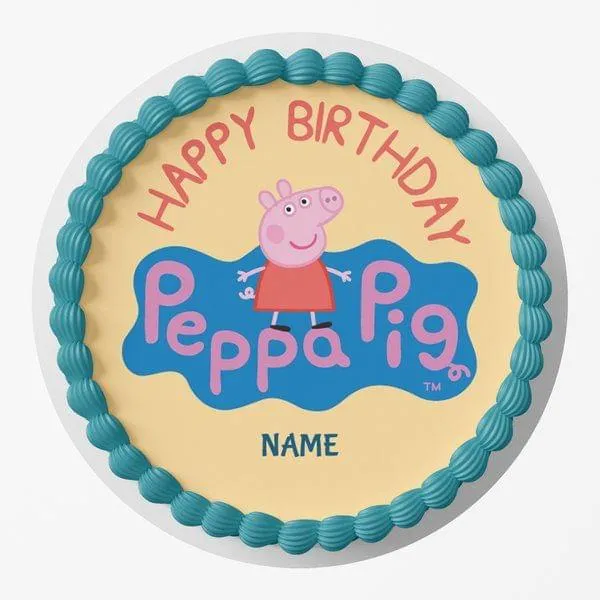 Eggless Best Wishes Birthday Personalized Name Peppa Pig Cake | Birthday Cake for Boys | Birthday Cake for Girl