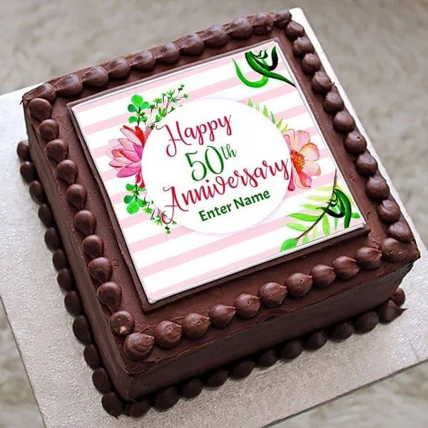 Chocolate cake for 49th wedding anniversary. | The CaKe BooTh | Flickr
