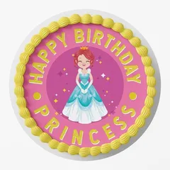 Eggless Happy Birthday Princess Photo Cake | Cake for Boys | Cake for Girls